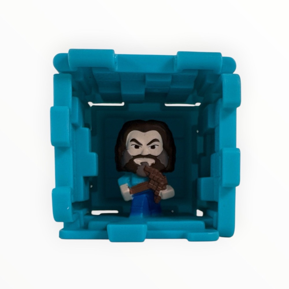 McDonald's 2025 A Minecraft Movie Happy Meal Stone Block Blue Cube Toy